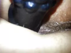 Upskirt istrinya dengan dildo
