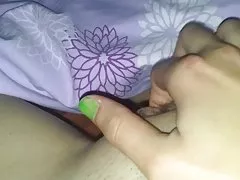 Sedikit berbulu ex-gf meraba clit orgasme (pov)